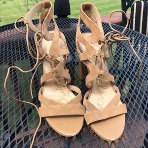 Suede Tan Sandals